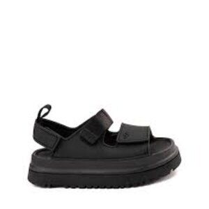 UGG Black Platform Velcro Sandals